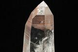 Exceptional, Glassy Quartz Point With Metal Stand - Brazil #206852-5